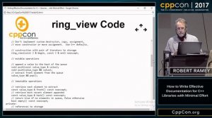 CppCon 2017: Robert Ramey “How to Write Effective Documentation for C++ Libraries...”