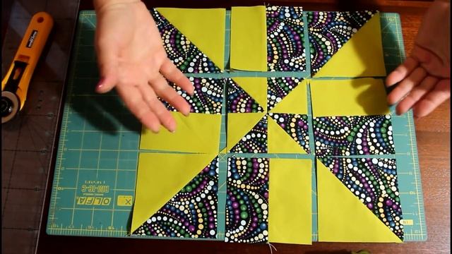Шьем своими руками, пэчворк - блок "Исчезающая вертушка" (DIY 15 вариантов + эскизы)