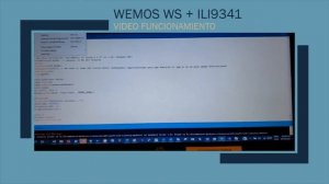 Uso del Wemos Mini D1 + ili9341 en transmision de pantalla websocket