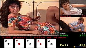 Strip Poker 3 gameplay (PC Game, 1991)