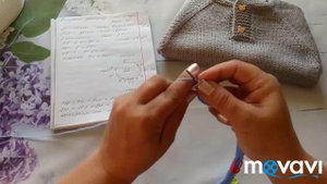 Детский джемпер с застежкой поло на возраст 2 года. 1 Часть