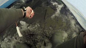 Первый лёд в Москве.Рыбалка на Косинских озёрах. Оз. Белое.