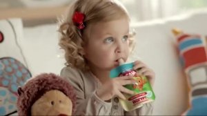 Реклама йогурт Агуша Я сам упаковка непроливайка 2016 год