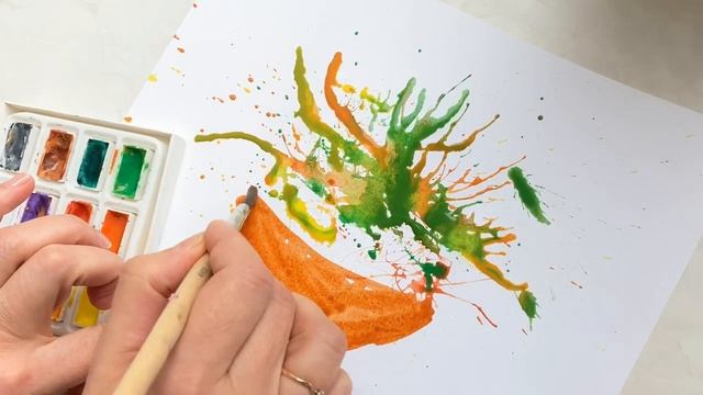 Кляксография | Рисование трубочкой | Нетрадиционная техника рисования