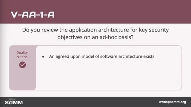 V-AA-A: Architecture Validation №3