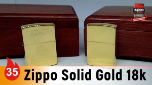 35: Zippo Solid Gold - зажигалки из золота 750 пробы