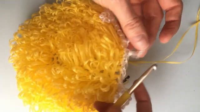 Вязание крючком мочалки "Ромашка". Вывязываем белые лепестки. смотреть онлайн