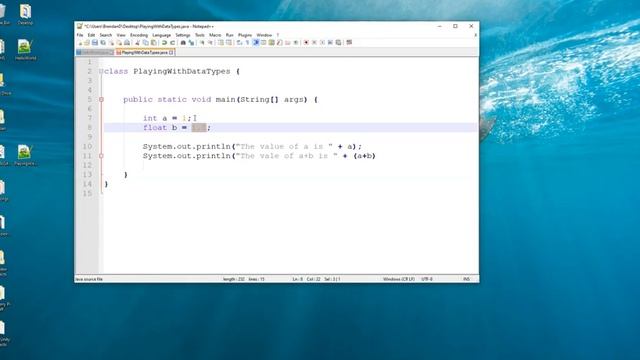Java 02 - Printing Data Types