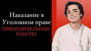 ПРИНУДИТЕЛЬНЫЕ РАБОТЫ В РОССИИ. Наказания в уголовном праве. Выпуск №8.