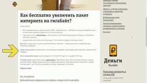 1 Гигабайт мобильного интернета каждый месяц в подарок от Билайн. Как получить?