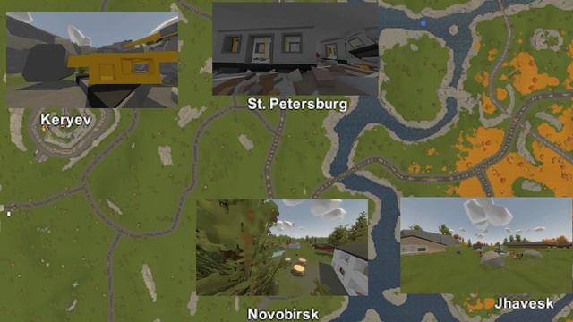 ГАЙД ПО КАРТЕ РОССИЯ в UNTURNED
