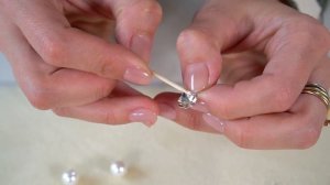 Swarovski - секретная технология ! Как использовать полупросверленный жемчуг для вклеивания ?