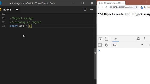 22 - Object.create and Object.assign смотреть онлайн