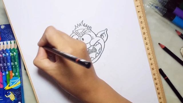Learn how to draw a funny monster - Easy Monster Drawings - Fat troll #draw #howtodraw #drawing смотреть онлайн