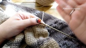 ТУНИССКОЕ ВЯЗАНИЕ*кофточка для мальчика* 6 часть*вяжем капюшон*