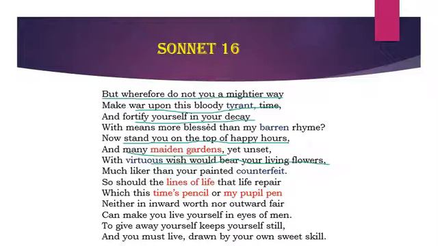 SJCTNC - EN510S - SHAKESPEARE - UNIT V - SONNET 16 смотреть онлайн