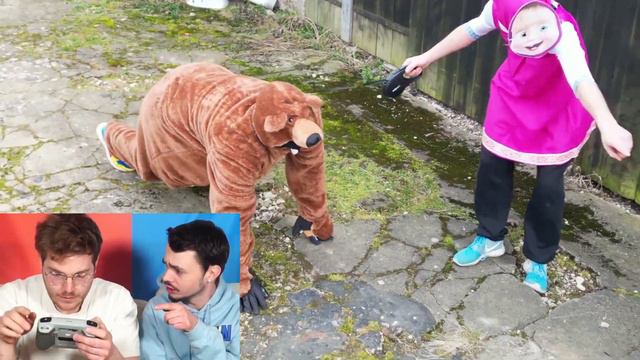 DROHNE überwacht MASCHA UND DER BÄR bei JOHN PORK ZUHAUSE um 3 UHR mittags !! смотреть онлайн