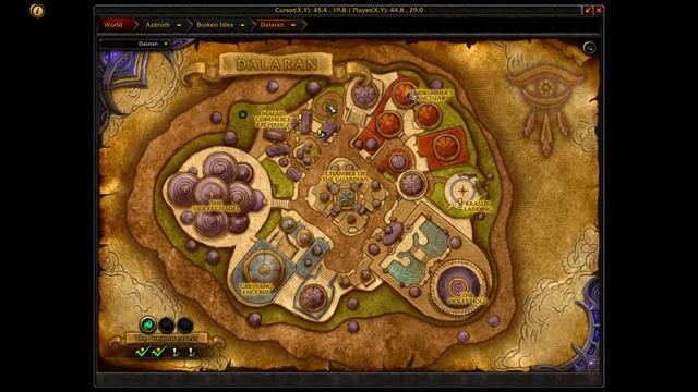 Where is Blacksmithing trainer in Dalaran WoW Legion