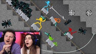 Анимация против Майнкрафта (эпизод 14) _ Cave Spider Animation vs Minecraft Ep.1 | Реакция
