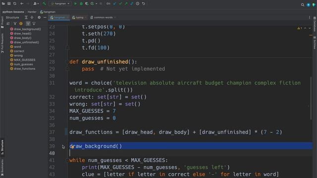 Python Turtle Hangman Game (You Finish Writing) смотреть онлайн
