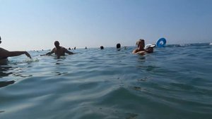 Судак.Крым.Пляж.Вода грязная или чистая судить вам 21 августа 2022 г.
