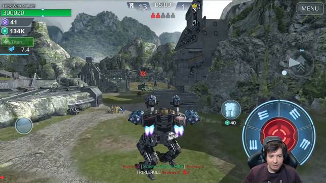 WOW! NEW CRYO RAVEN OVERDRIVE 200% Damage War Robots Gameplay WR смотреть онлайн