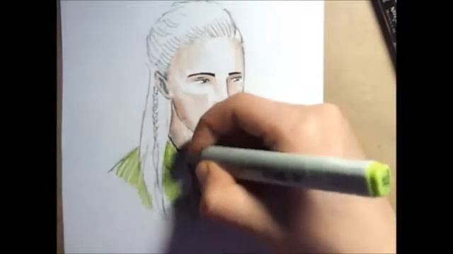 Рисуем Леголаса/Хоббит/властелин колец