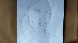 How to draw Veer Surendra sai pencil drawing sketch for beginners step by step