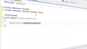 Visual Studio 2012 C++ Windows Form