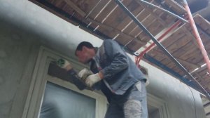 Продолжаем утепление пенопластом под клинкерную плитку, декоративные элементы из пенопласта с сетко