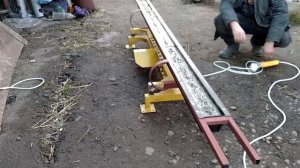Бетонные столбы собственного производства.