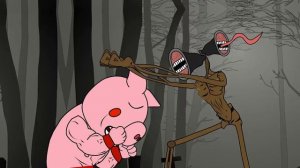 Siren Head  Vs Piggy Family with Long Horse  part 2  - Roblox Piggy Animation - GV Studio