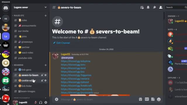 HOW TO MAKE FAKE ROBLOX LINK! DISCORD SEVER WITH METHOODS смотреть онлайн
