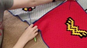 Как соединить мотивы. Легкий и удобный способ сшивания пледа.