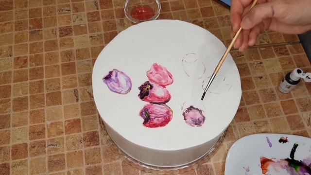 Рисунок на Торте. Как рисовать на БЗК