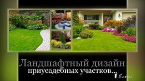 Ландшафтный дизайн приусадебных участков*