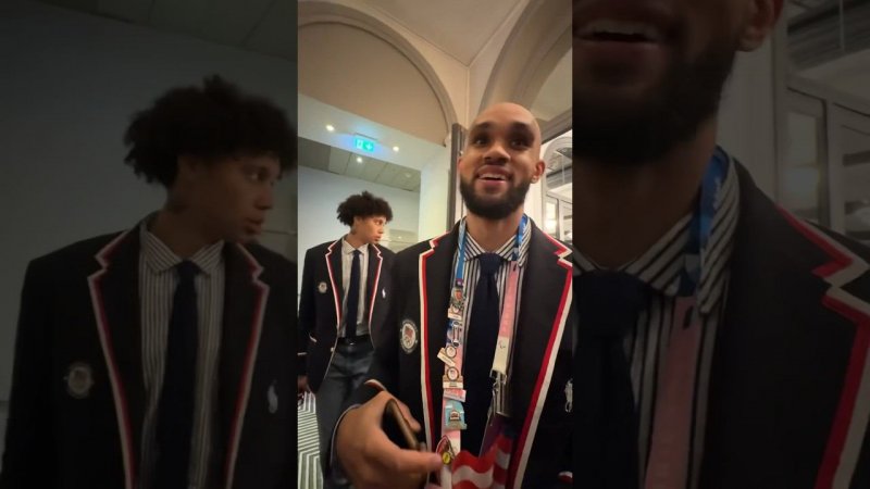 Add Opening Ceremonies Pin Collector to Derrick White’s resume!  | #Shorts