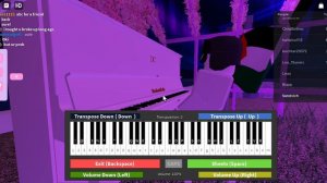 Playing the German anthem on a piano on a ROBLOX vibe game