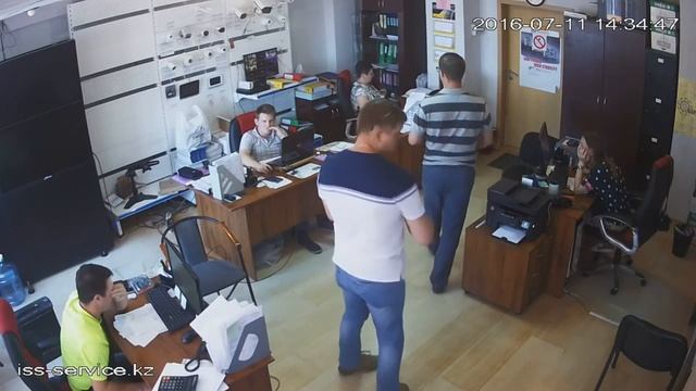 Качество записи камеры Dahua 720P в офисе днём смотреть онлайн