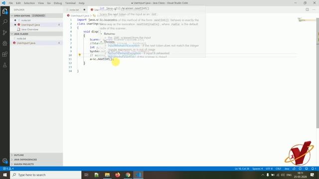 USER INPUT IN JAVA - 1| SCANNER CLASS | PROGRAMMING IN JAVA| SHARAD SIR смотреть онлайн
