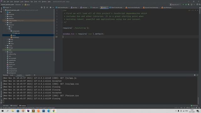 Sanctum с Vue для Laravel 2. Создаем основу для SPA приложения для laravel sanctum