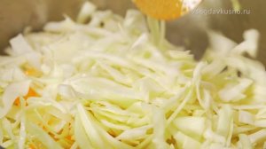 Тушёная капуста с рисом