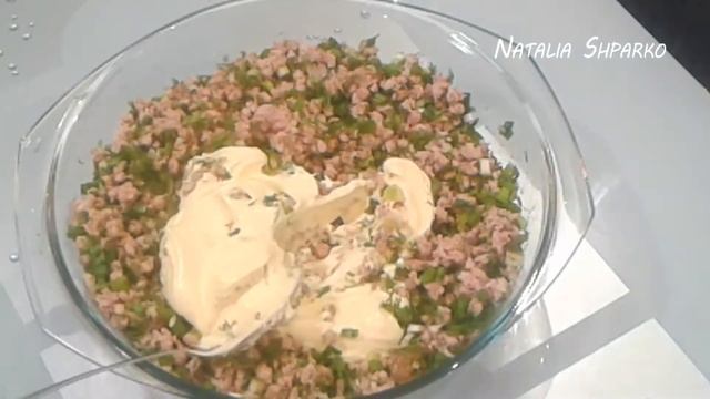ОЧЕНЬ ВКУСНАЯ МЯСНАЯ НАМАЗКА С ЗЕЛЕНЬЮ  -  ВИДЕОРЕЦЕПТ