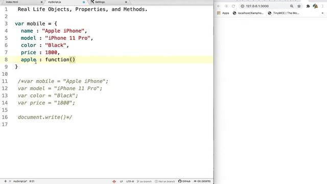 #JavaScriptTutorial | #Object Part 1