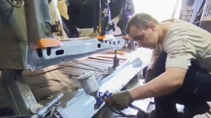 Кузовной ремонт . Сварка авто / замена порогов shevrolet lanos / body repair