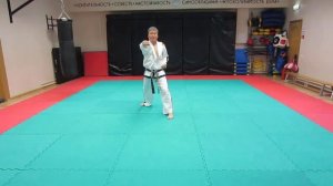 22. 5-й Дан. Со-Сан Туль / So-San Tul (Pattern) - Taekwon-Do ITF. Master Ri Yong Il (DPRK).