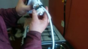 Установка крана мгновенного  нагрева воды