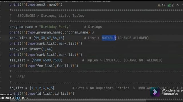 PYTHON | DATA TYPES  #pythondatatypes