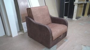 Видео обзор на Кресло-кровать аккордеон по акции Людмила с мягкими подлокотниками