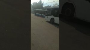 Троллейбусы на конечной 7 городской больницы г Симферополя